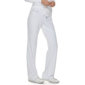 Juicy Couture Velvet Bride Sweat Pants Wedding